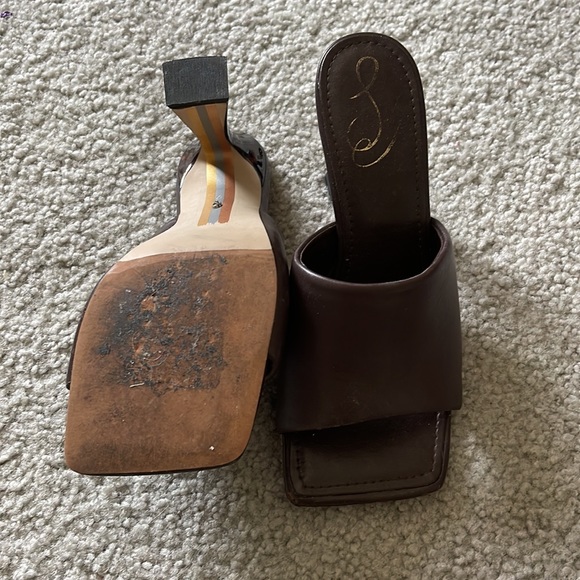 Worn Once Sam Edelman Brown Sandal Heel Size 7 - Picture 3 of 3